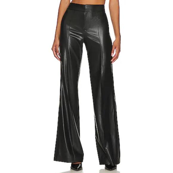 Alice + Olivia Black Wide Leg Pants
